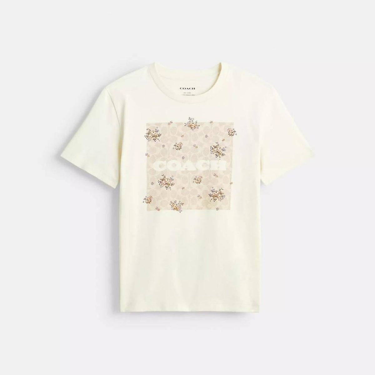 Spring Blossom Signature Square Classic T Shirt In Organic Cotton