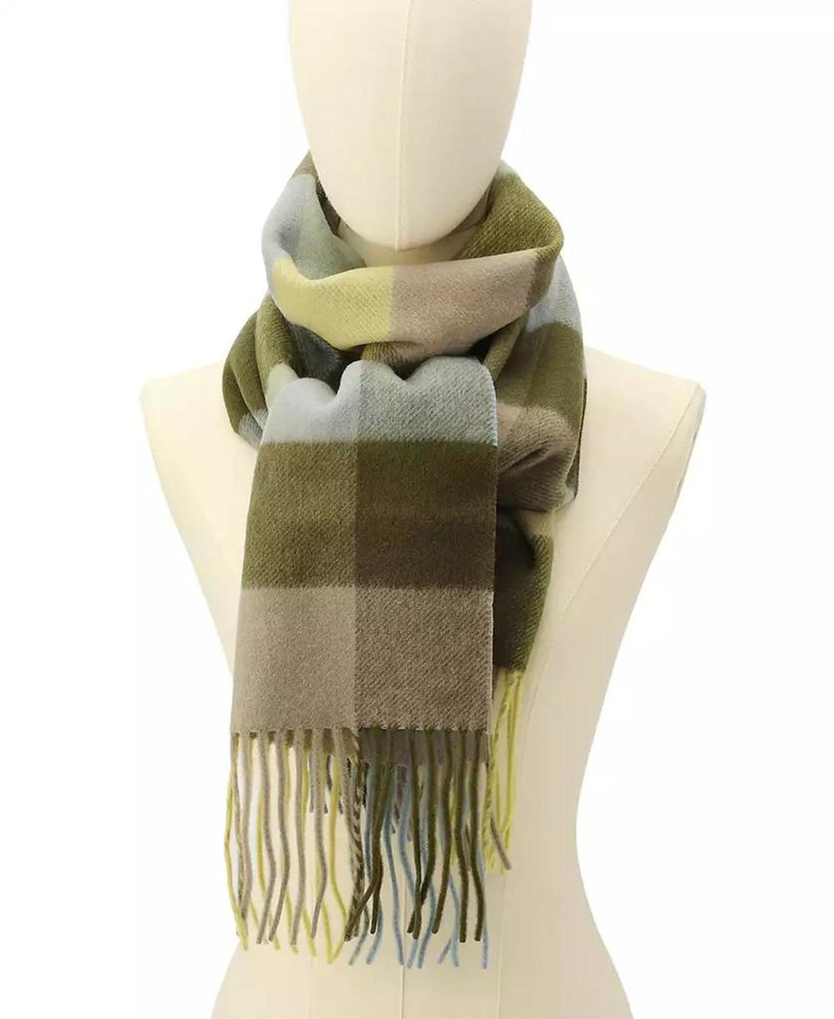 Women's Multicolored Check Muffler Scarf