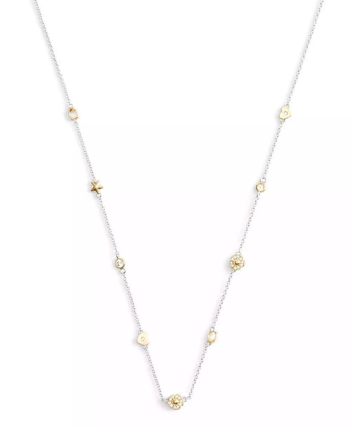 Signature Tea Rose Heart Strand Necklace