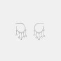 Coach Charm Hoop Earrings