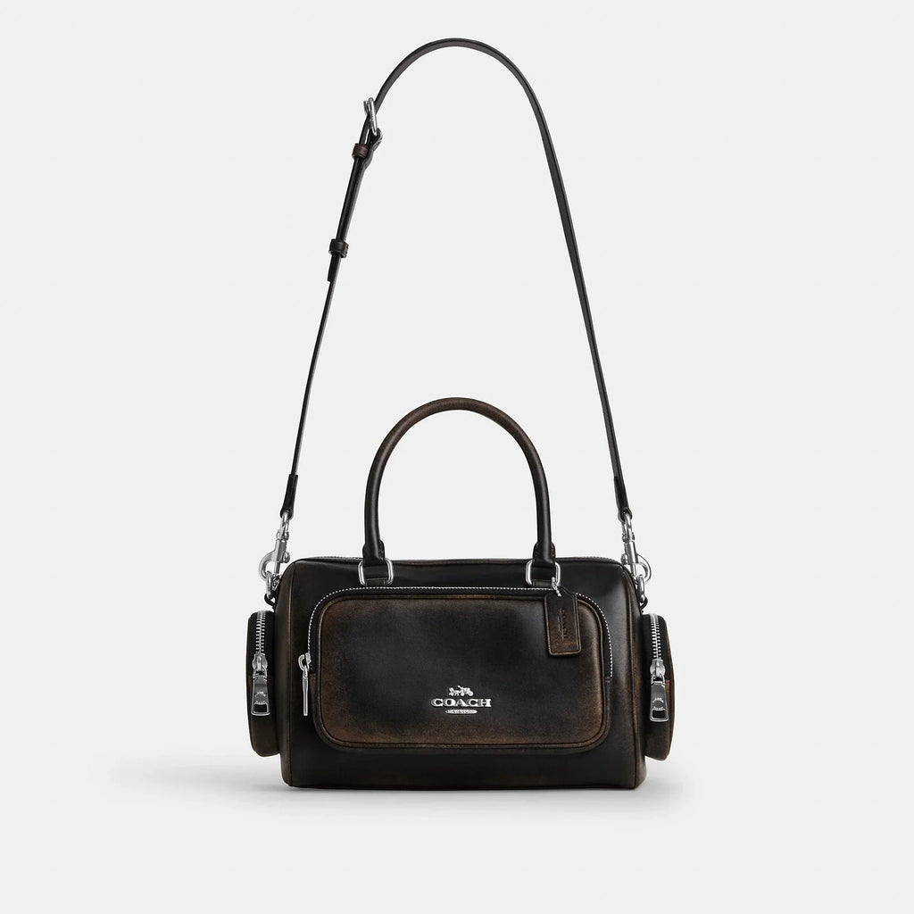 Coach Outlet Rowan Satchel Bag With Pockets In Loved Leather