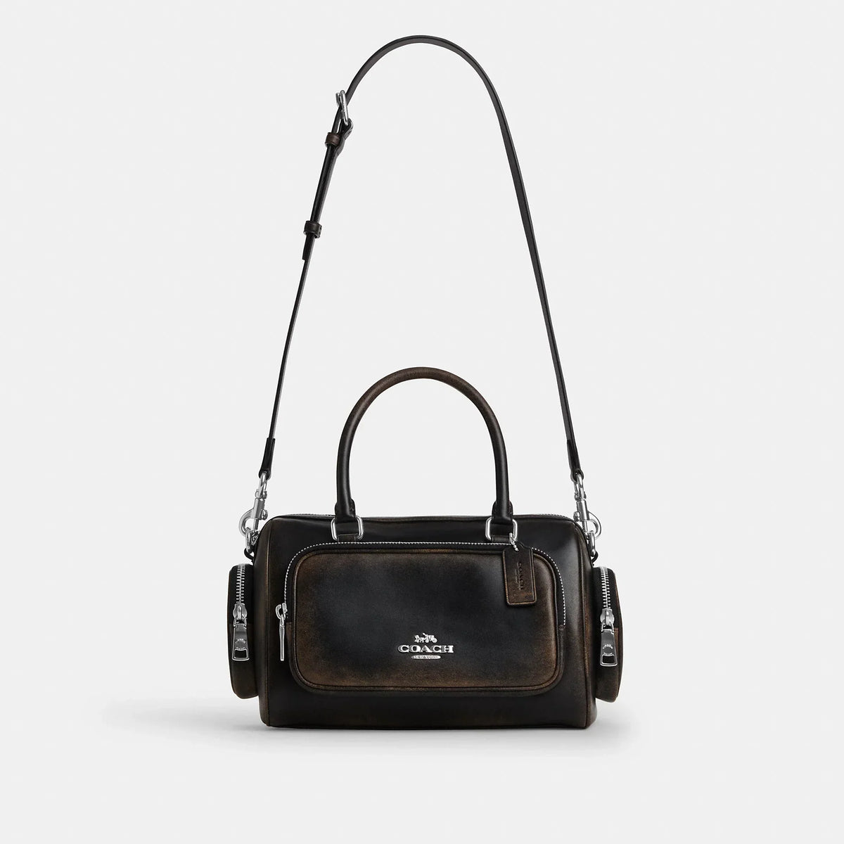 Coach Outlet Rowan Satchel Bag With Pockets In Loved Leather