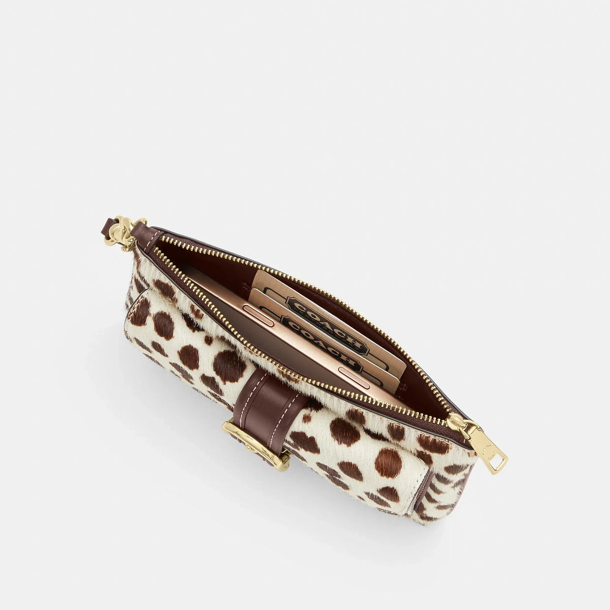Coach Outlet Ashton Wristlet In Haircalf