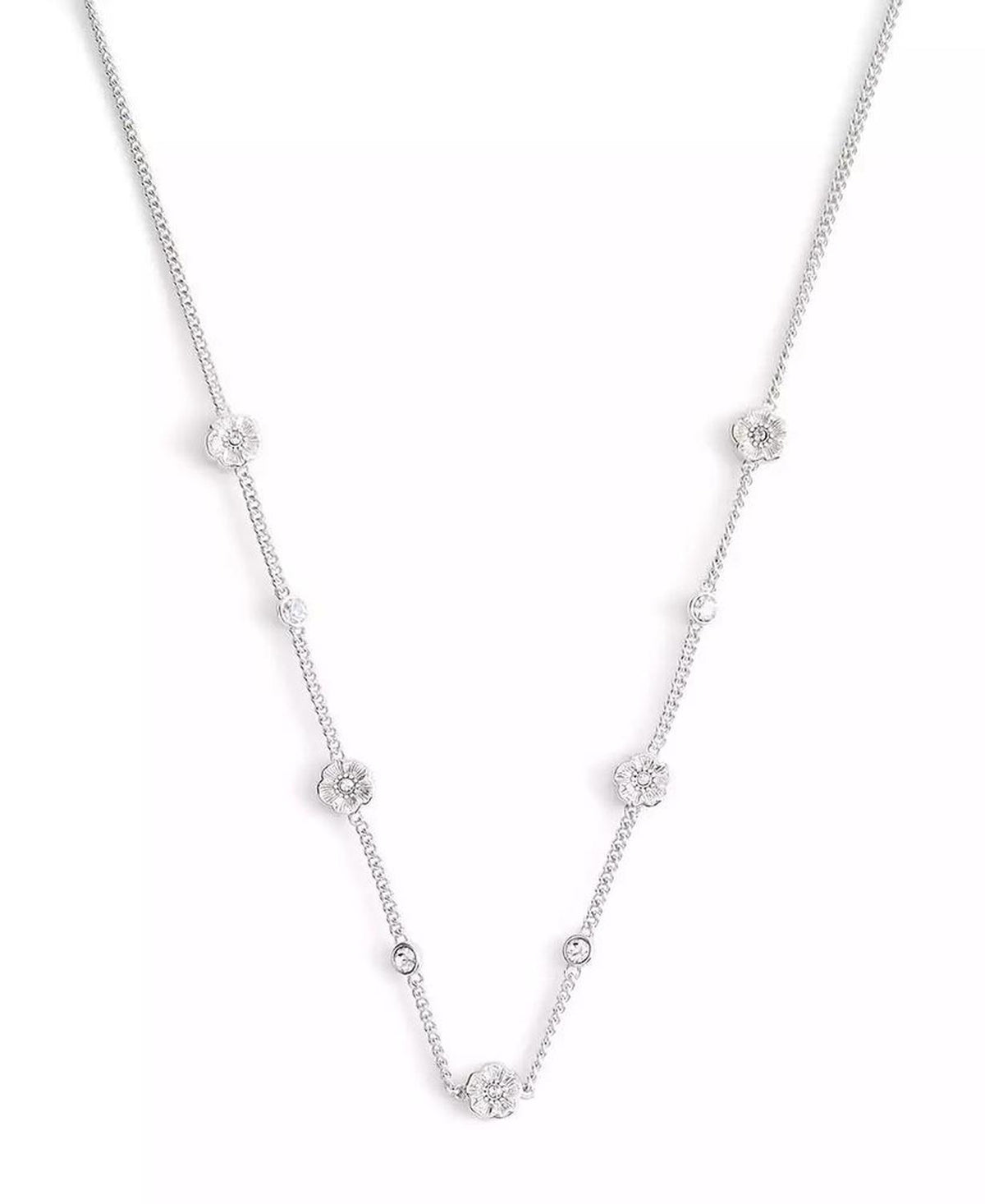 Faux Stone Signature Tea Rose Strand Necklace