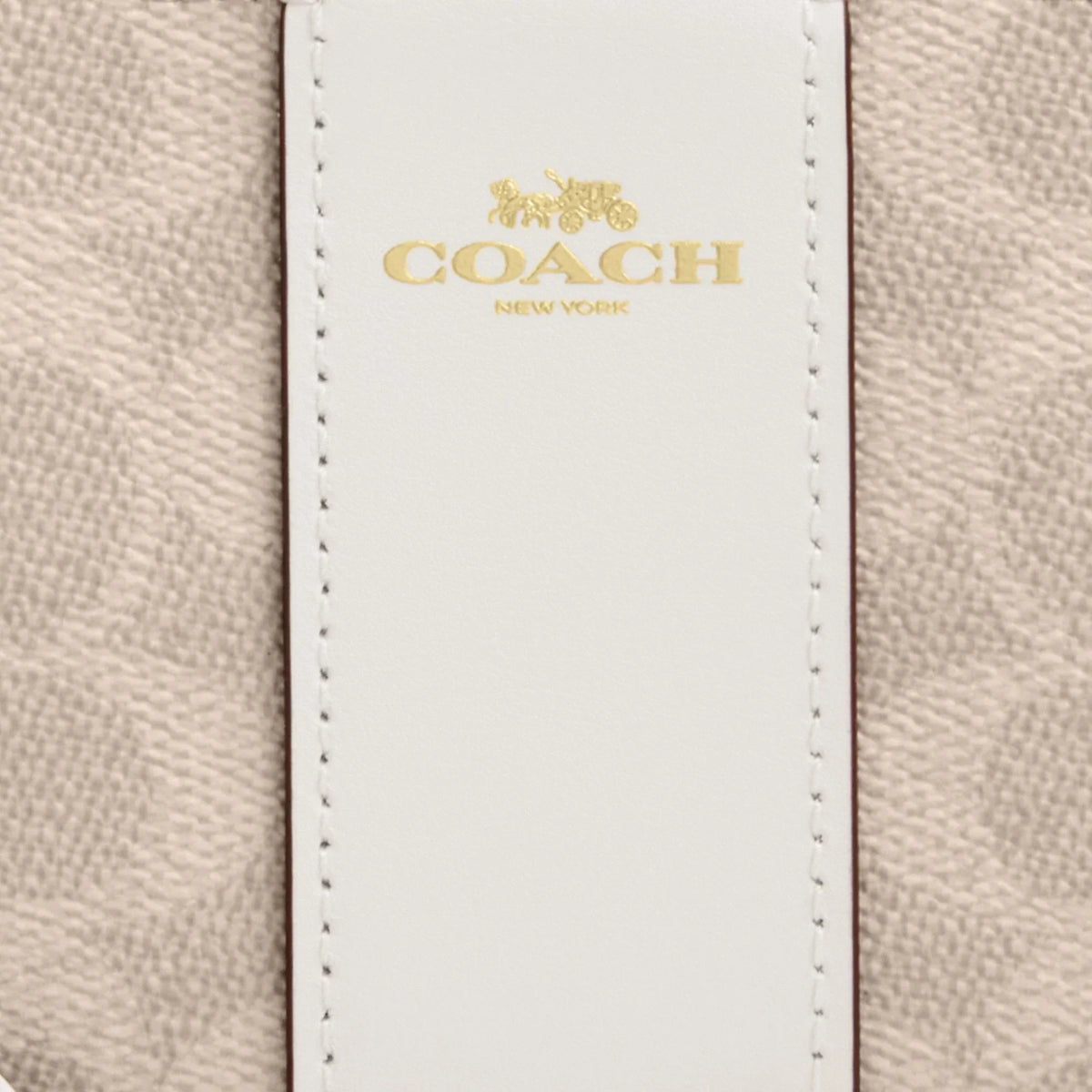Coach Outlet Corner Zip Wristlet In Signature Canvas With Stripe