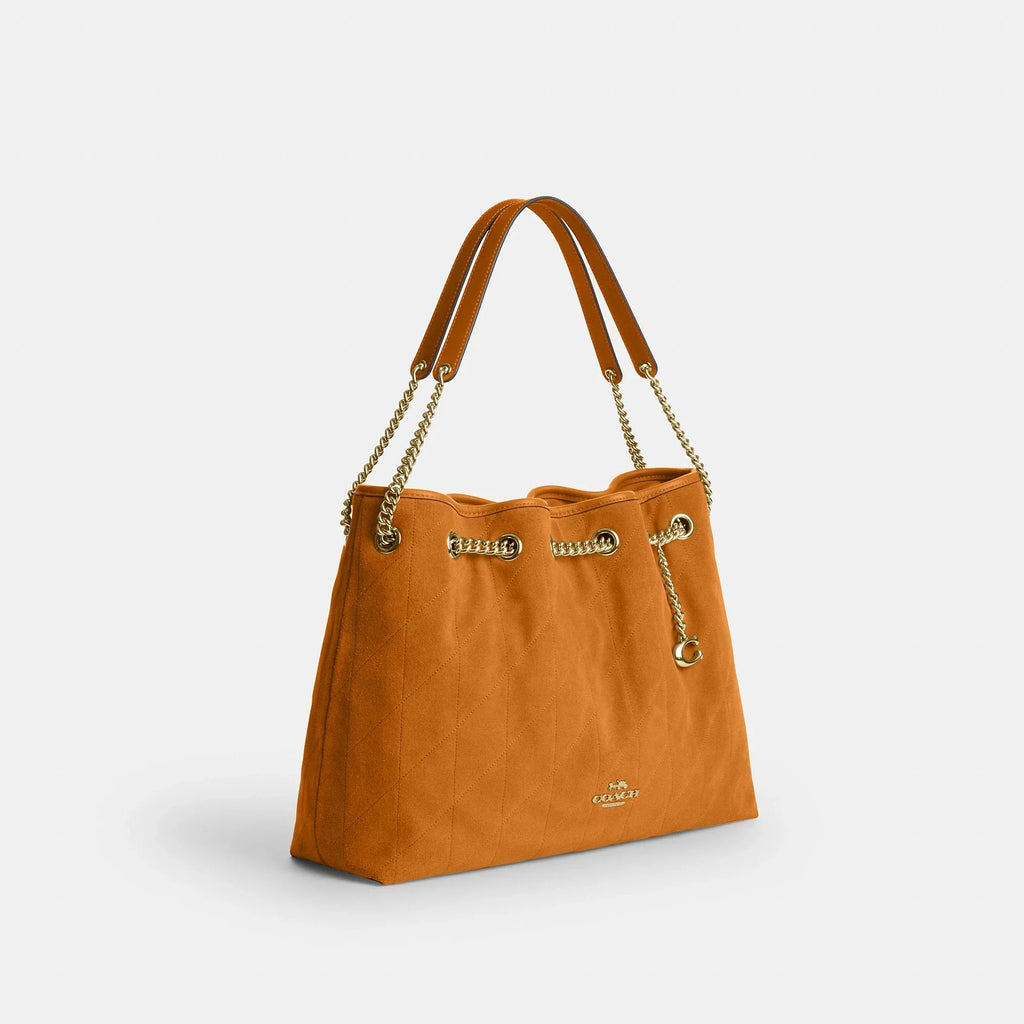 Coach Outlet Evelyn Shoulder Bag With Quilting And Charm