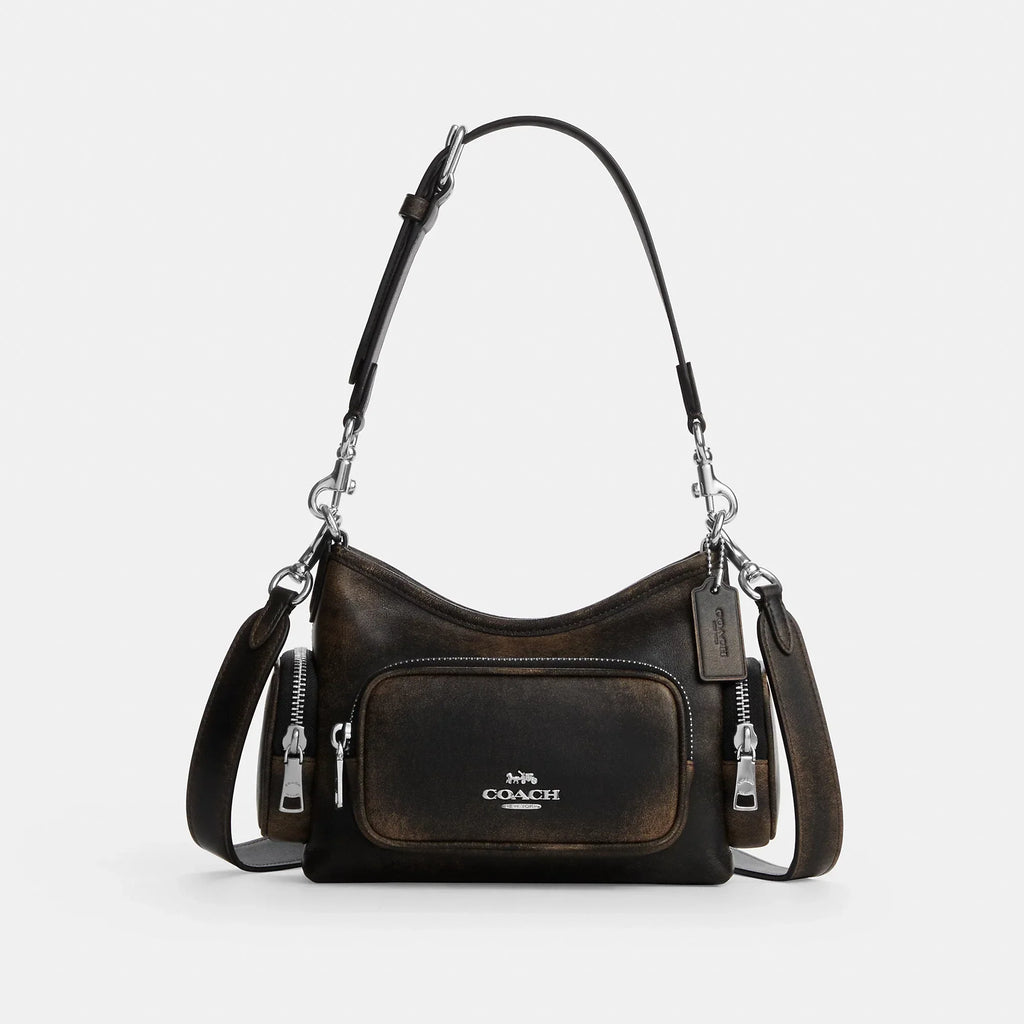 Coach Outlet Laurel Shoulder Bag 22 With Pockets In Loved Leather