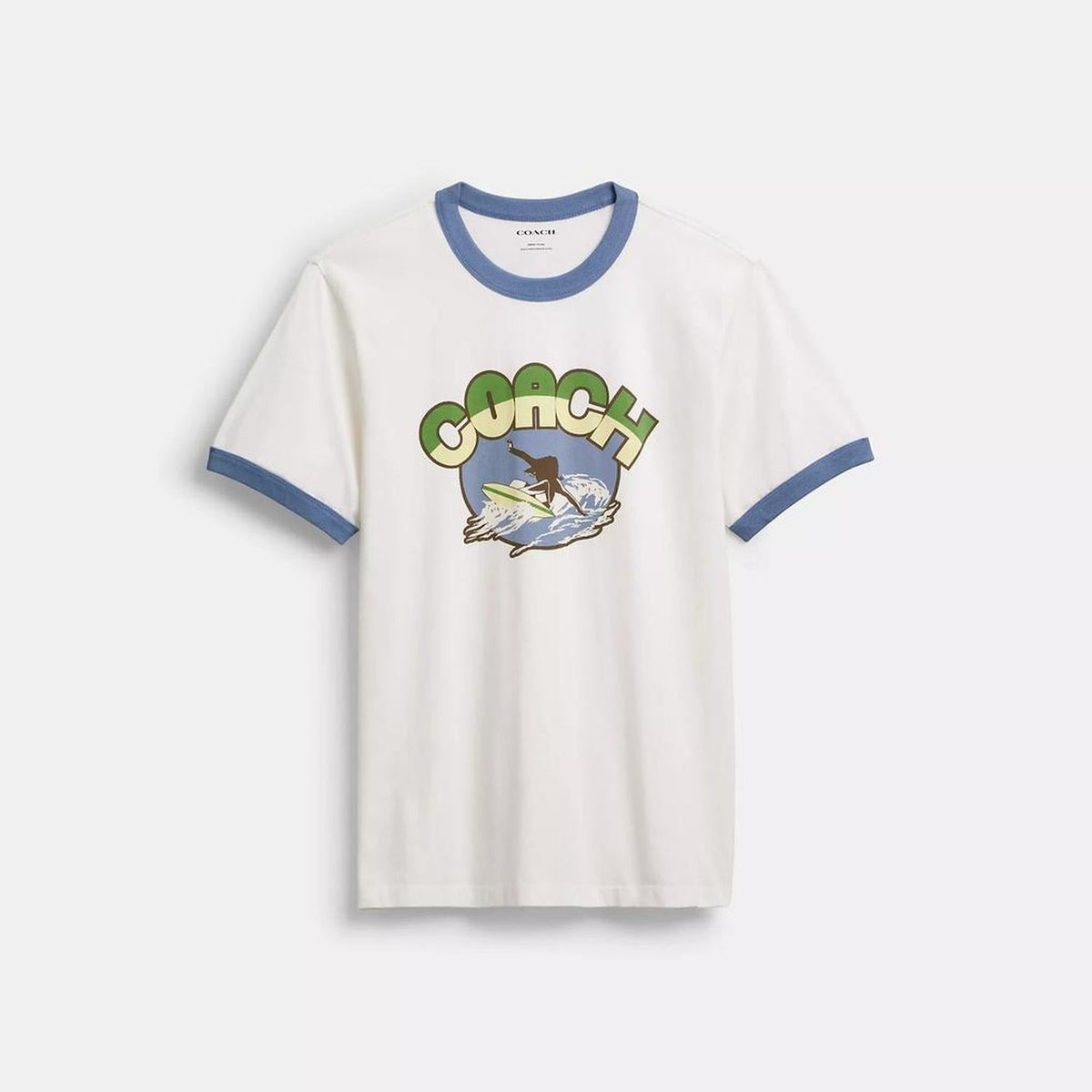Surf Graphic T Shirt In Organic Cotton