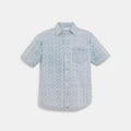 Coach Outlet Signature Denim Short Sleeve Shirt
