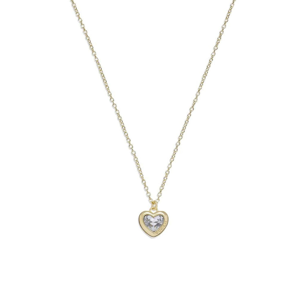 Stone Heart Short Pendant Necklace