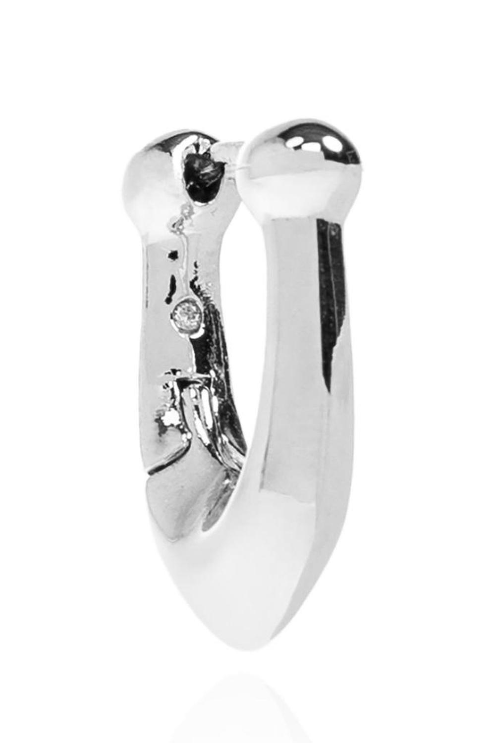 Coach Hoop Detailed Earrings