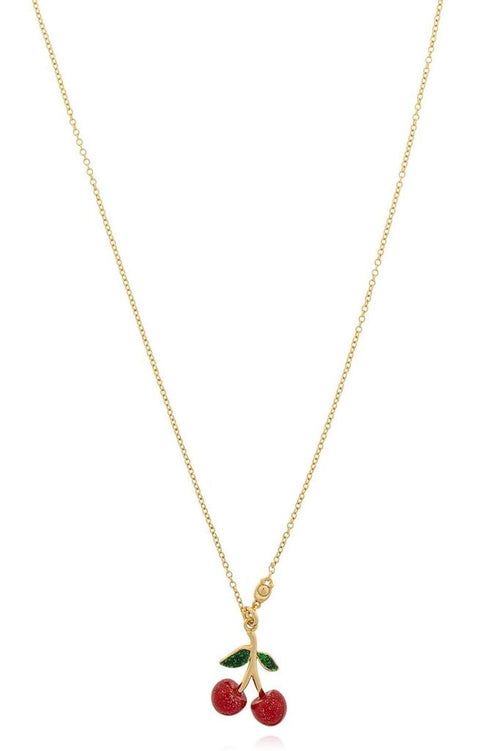 Coach Cherry Pendant Chained Necklace