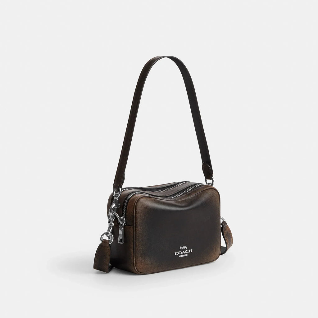 Coach Outlet Mini Carey Crossbody Bag In Loved Leather