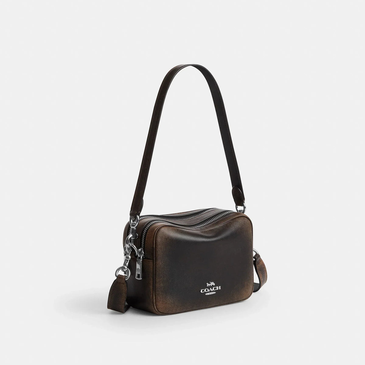 Coach Outlet Mini Carey Crossbody Bag In Loved Leather