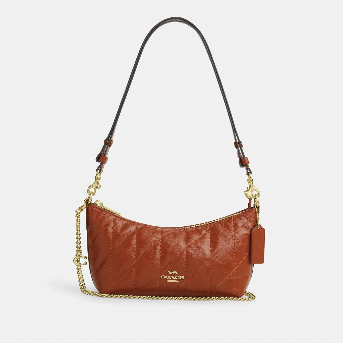Coach Outlet Caitlin Shoulder Bag With Quilting And Charm