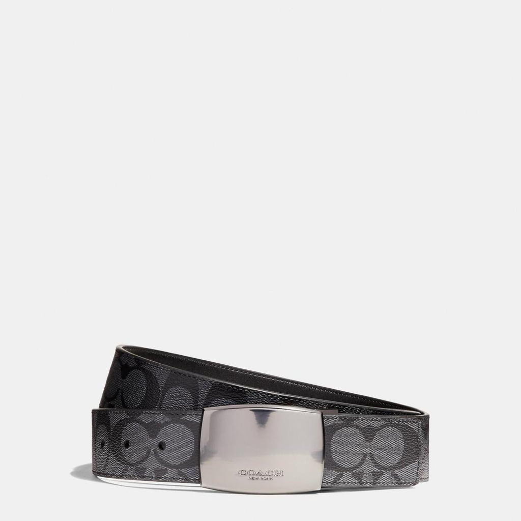 Coach Outlet Boxed Plaque And Harness Buckle Cut To Size Reversible Belt, 38 Mm
