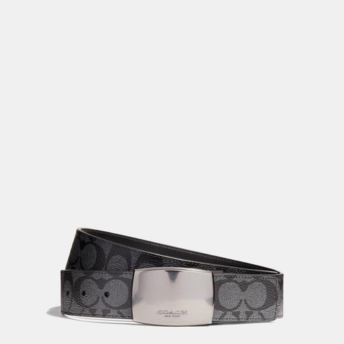 Coach Outlet Boxed Plaque And Harness Buckle Cut To Size Reversible Belt, 38 Mm