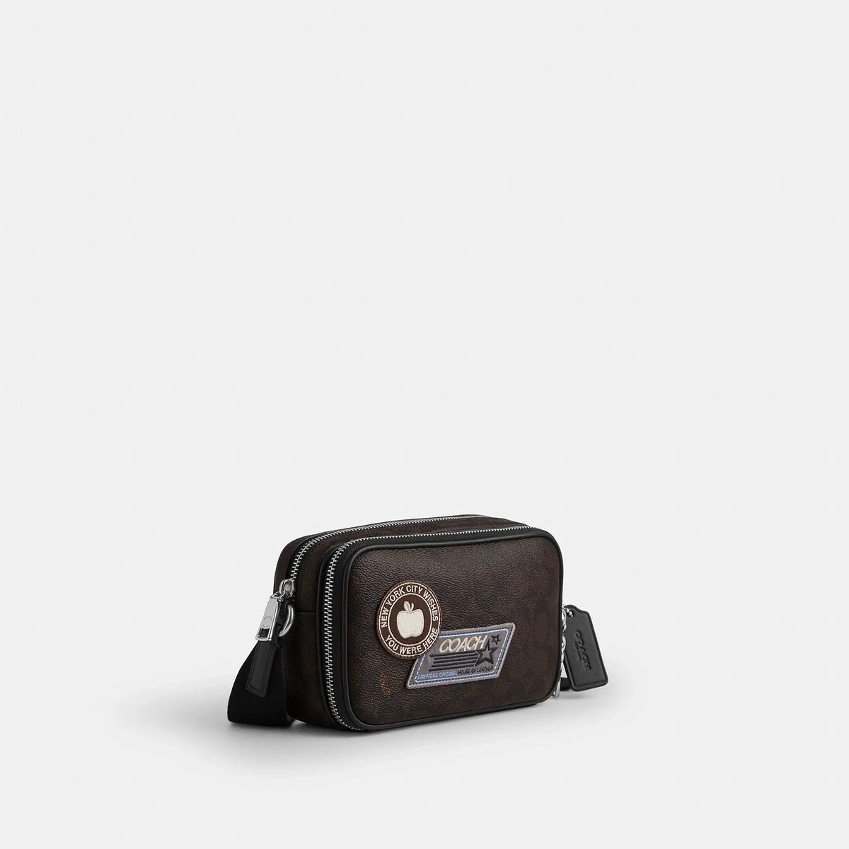 Coach Outlet Colton Crossbody Bag 19 In Signature Canvas With Patches