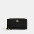 Coach Outlet Long Zip Around Wallet In Signature Leather