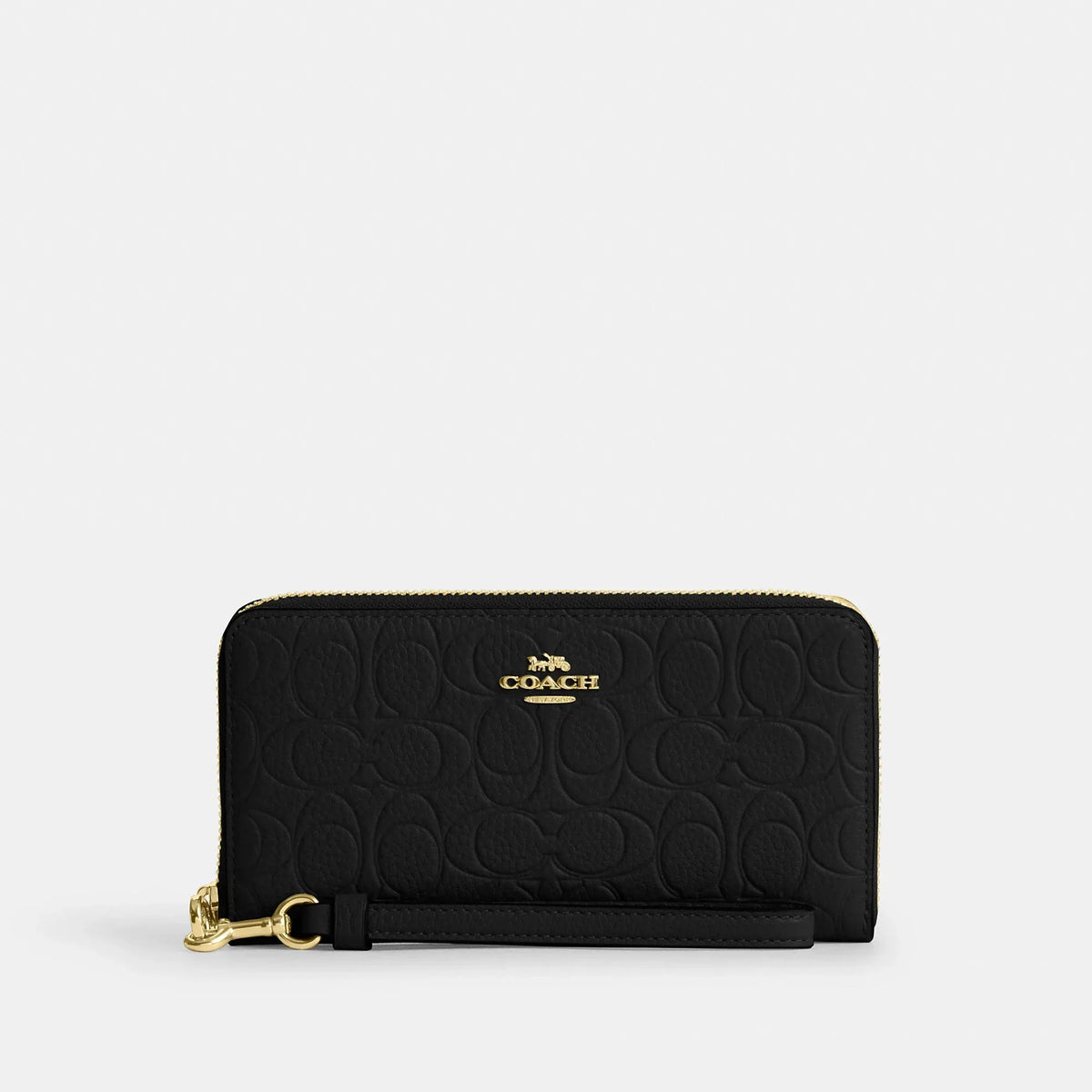 Coach Outlet Long Zip Around Wallet In Signature Leather