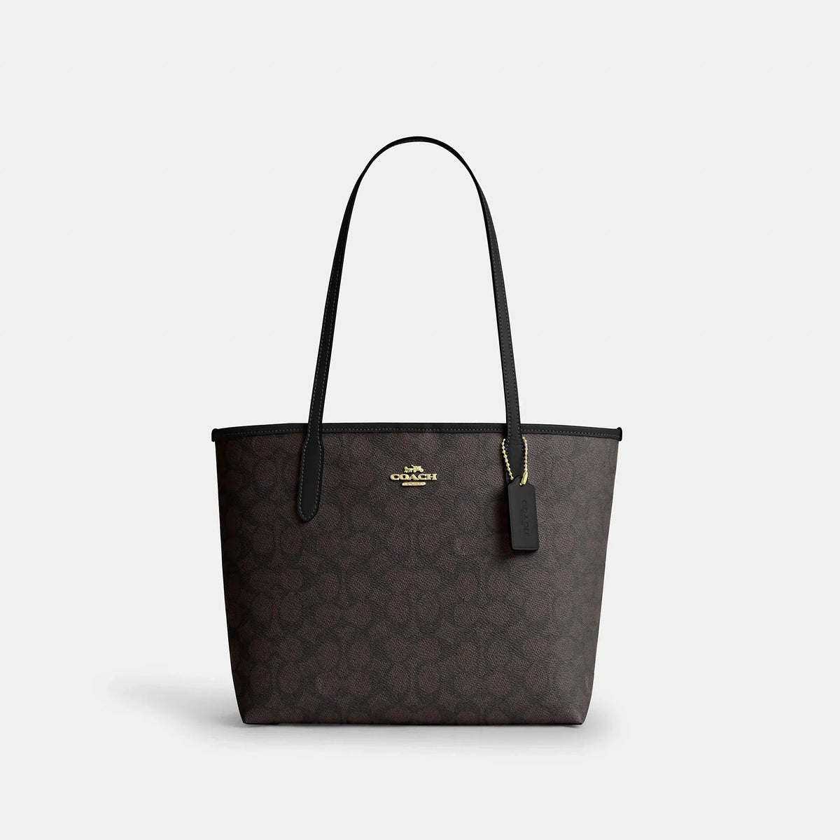 Coach Outlet Medium City Tote Bag In Signature Canvas