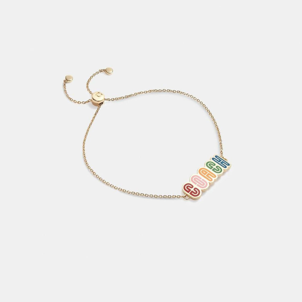 Coach Outlet Logo Retro Slider Bracelet