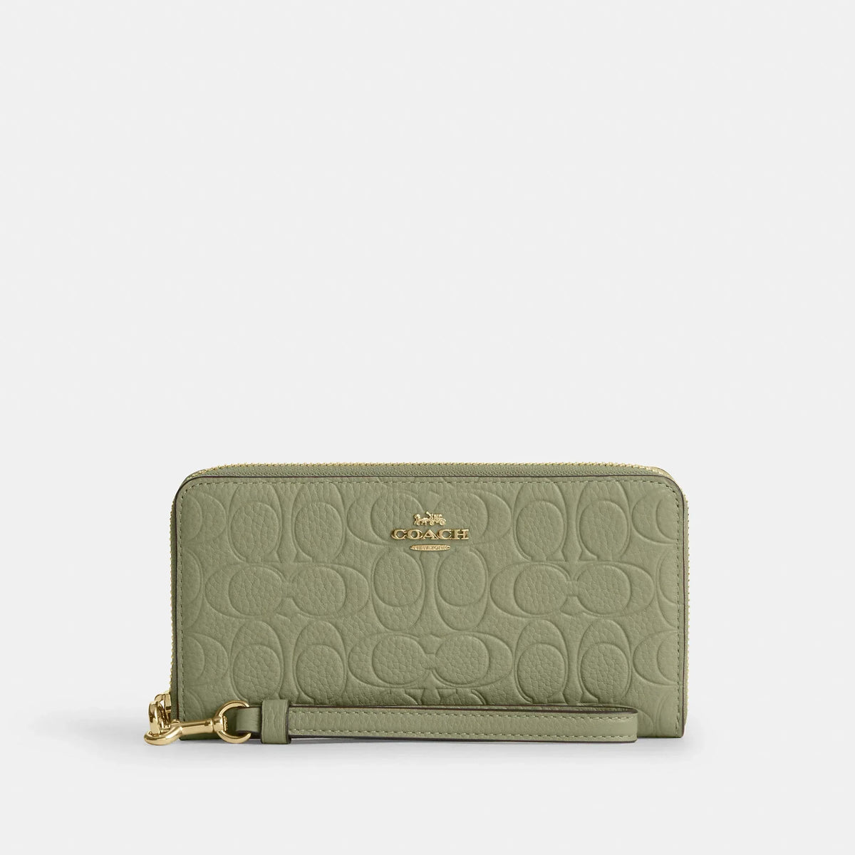 Coach Outlet Long Zip Around Wallet In Signature Leather