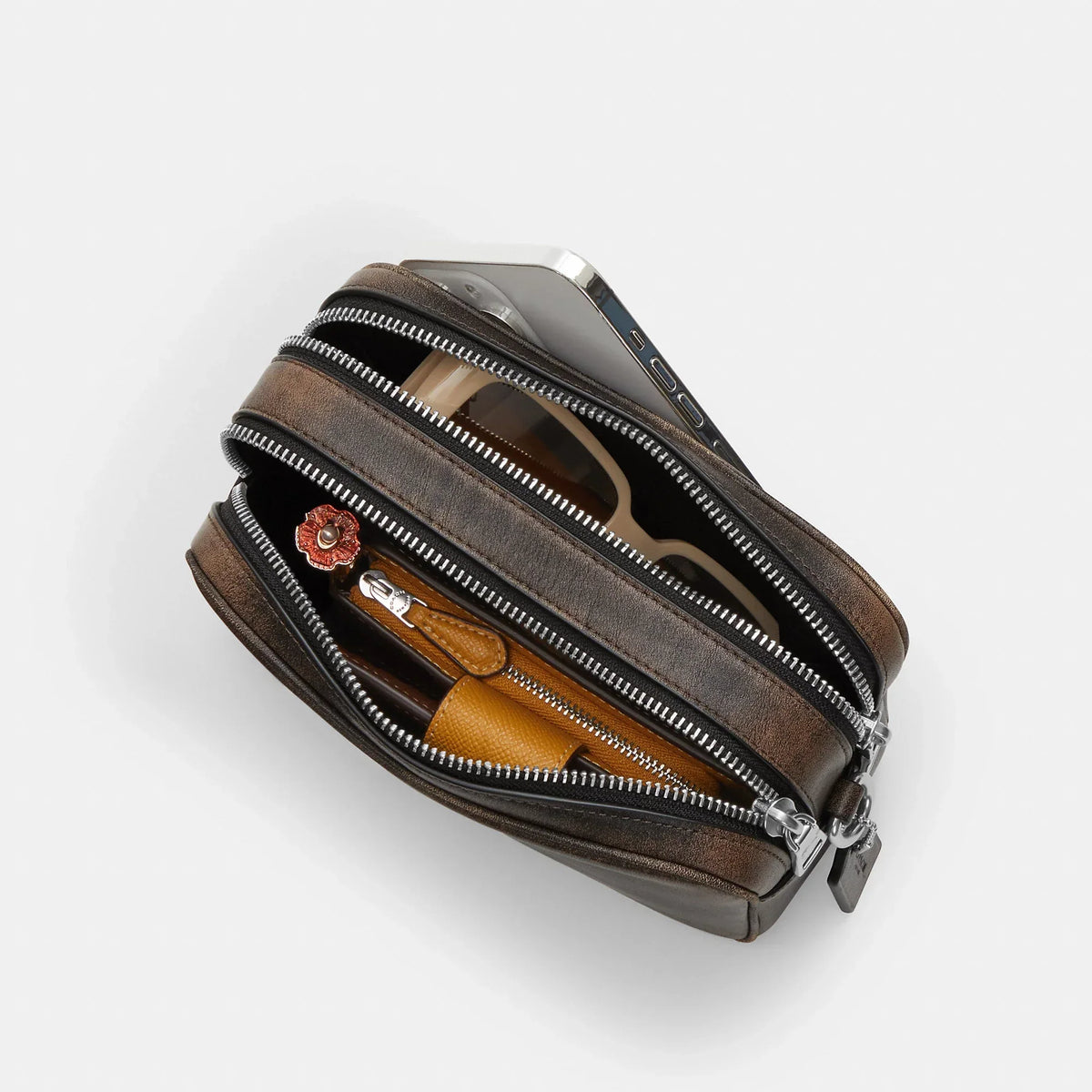 Coach Outlet Mini Carey Crossbody Bag In Loved Leather
