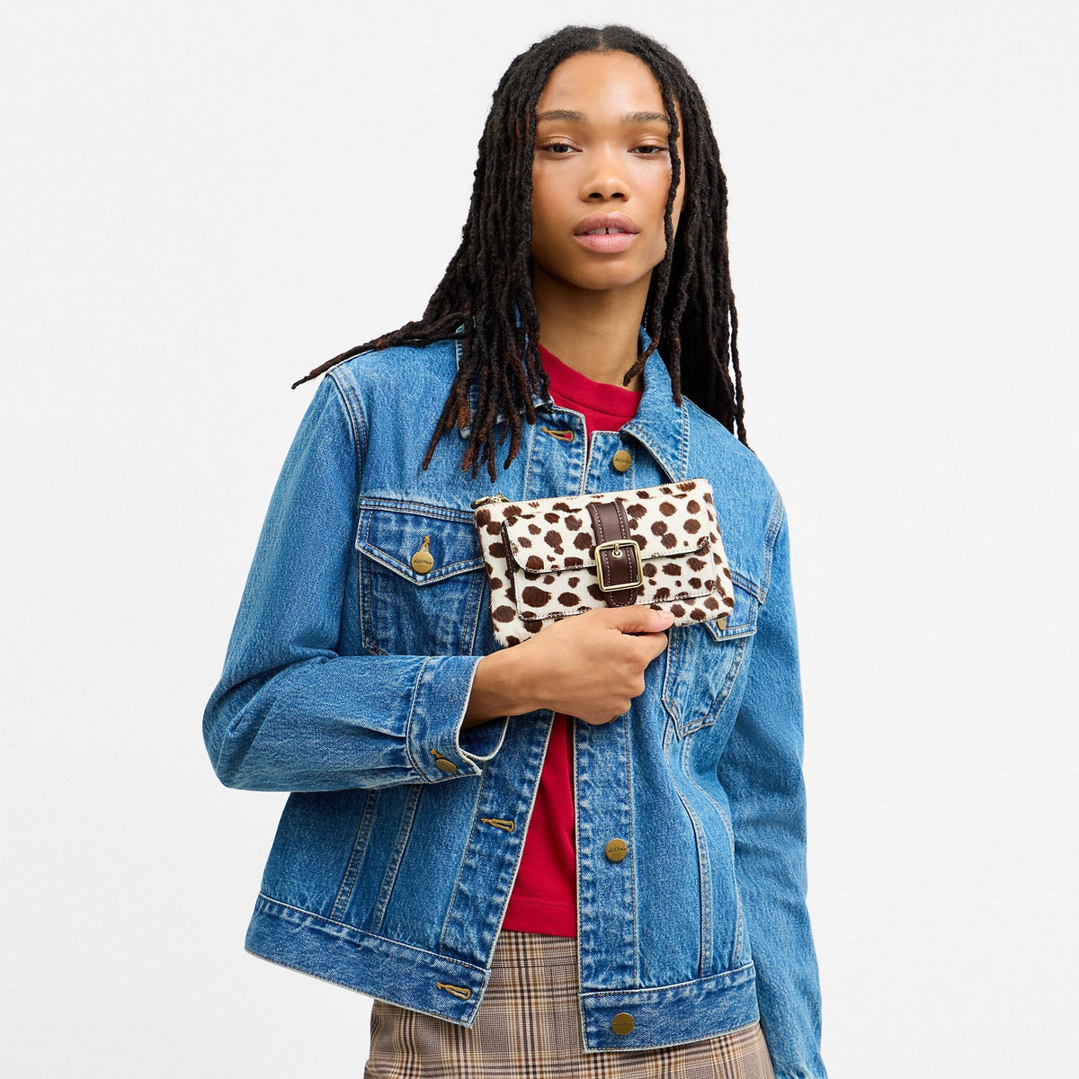 Coach Outlet Ashton Wristlet In Haircalf