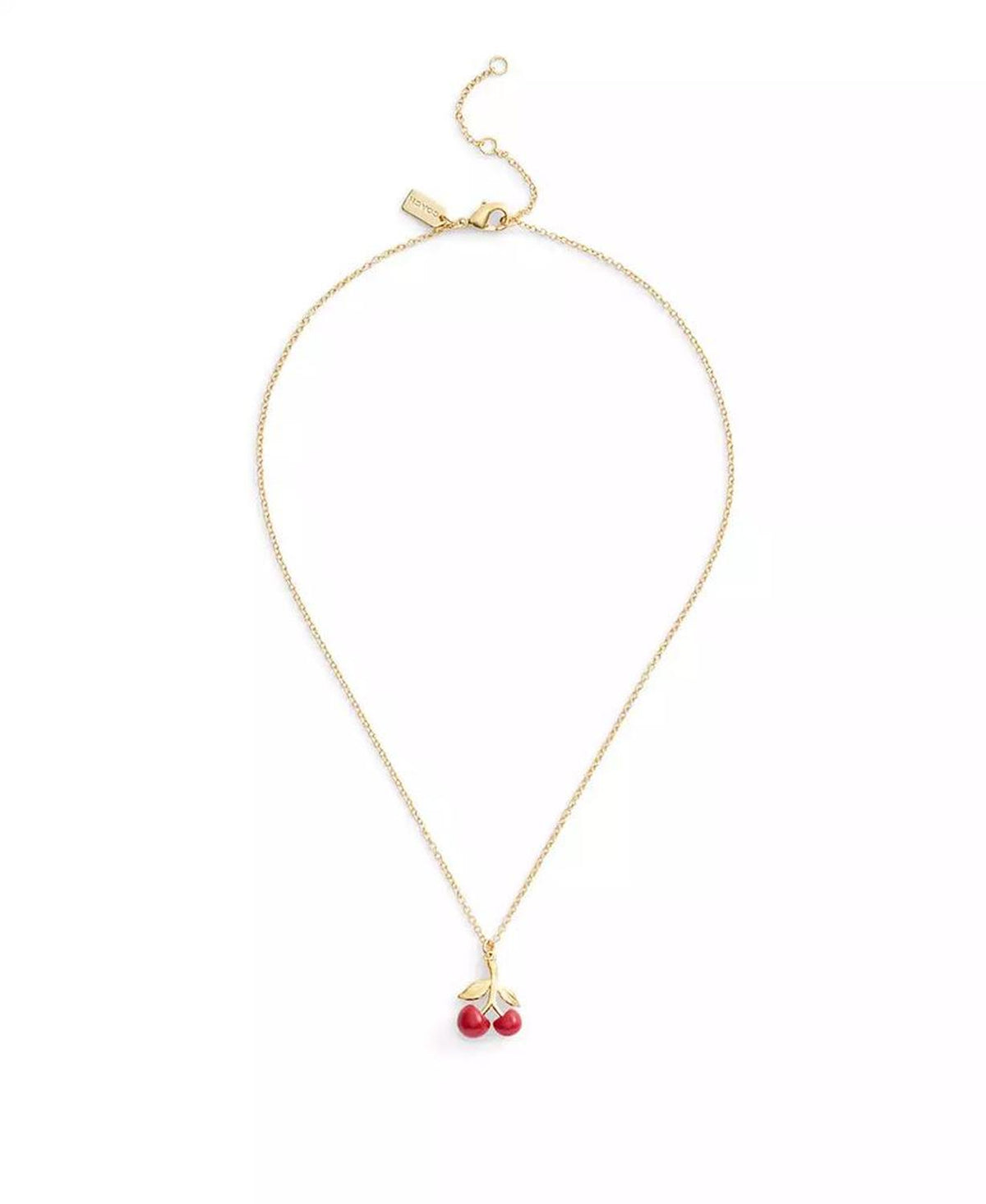Red Cherry Cluster Pendant Necklace