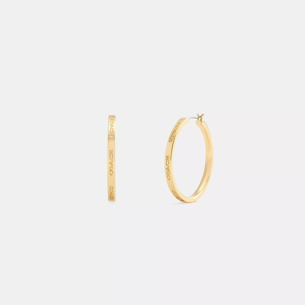 Coach Medium Hoop Earrings