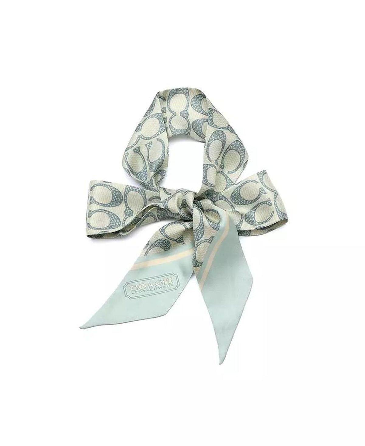 Women's Vintage Signature Print Silk Skinny Scarf