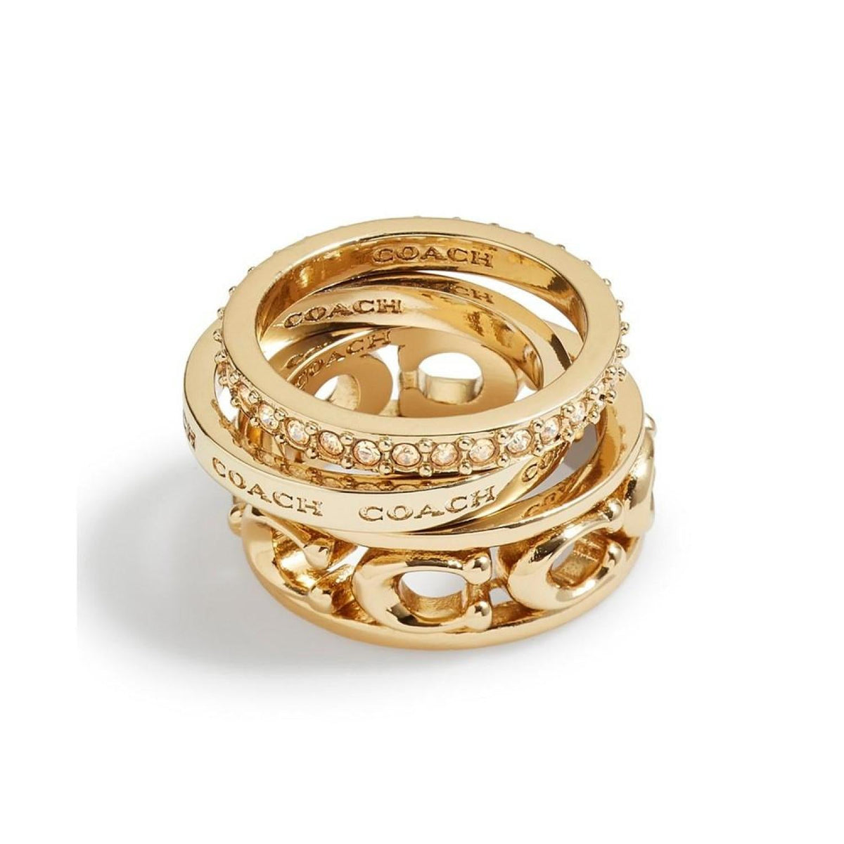 Signature Openwork Ring Set, 3 Pieces
