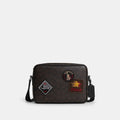 Coach Outlet Colton Crossbody Bag 25 In Signature Canvas With Patches