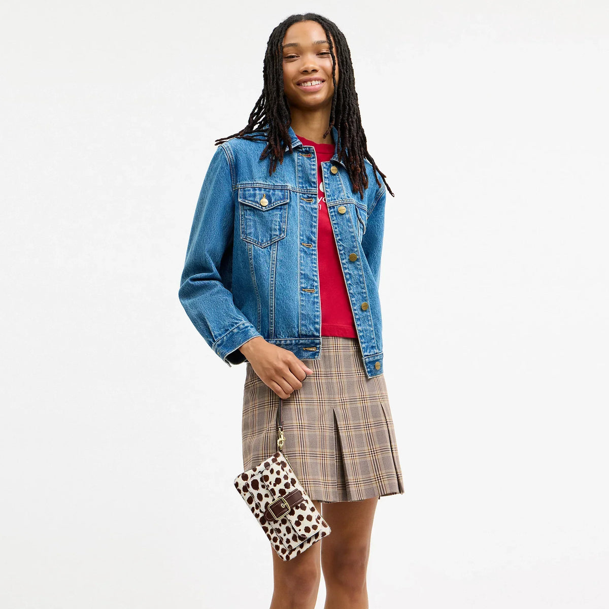 Coach Outlet Ashton Wristlet In Haircalf