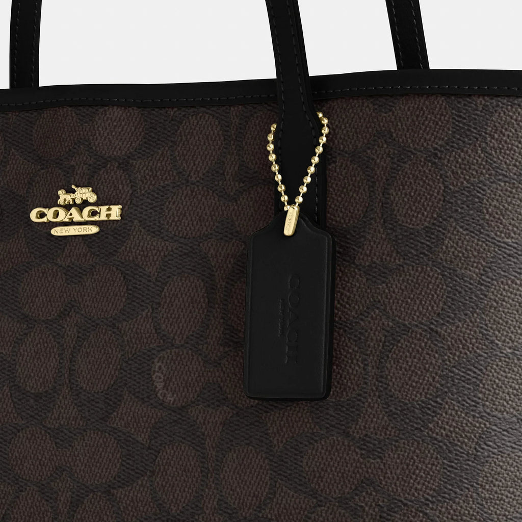 Coach Outlet Medium City Tote Bag In Signature Canvas
