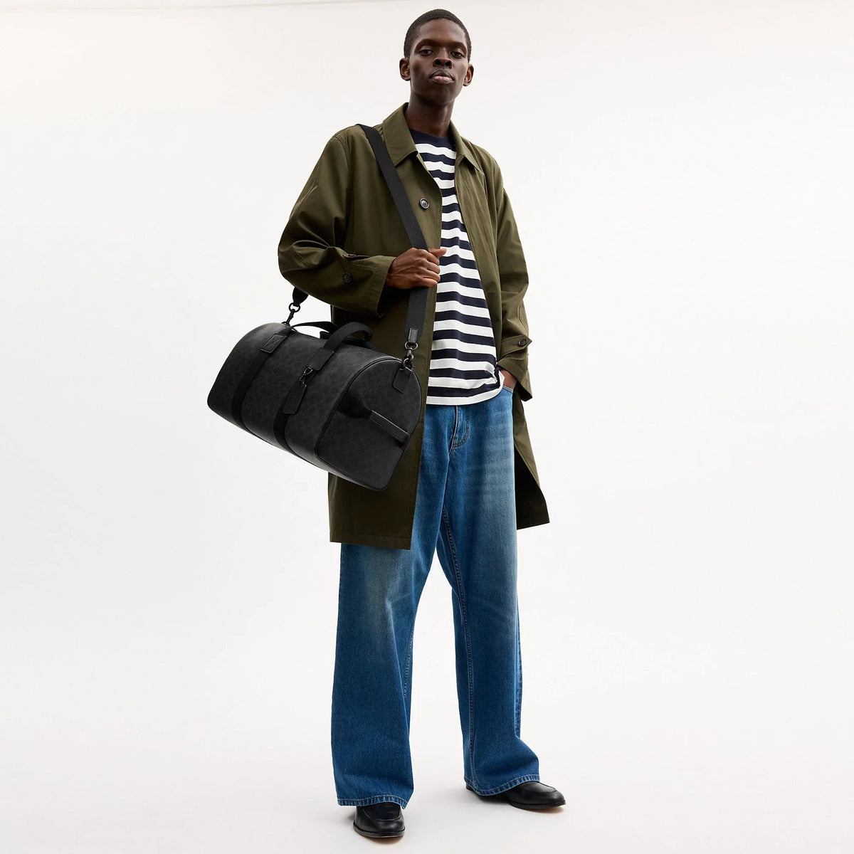 Coach Outlet Explorer Duffle Bag 45 In Signature Canvas