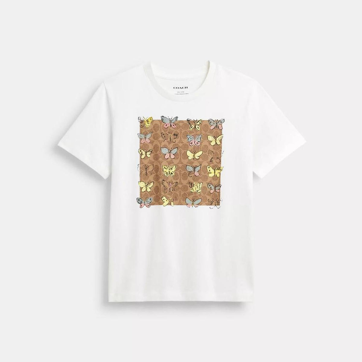 Butterfly Signature Square Classic T Shirt In Organic Cotton