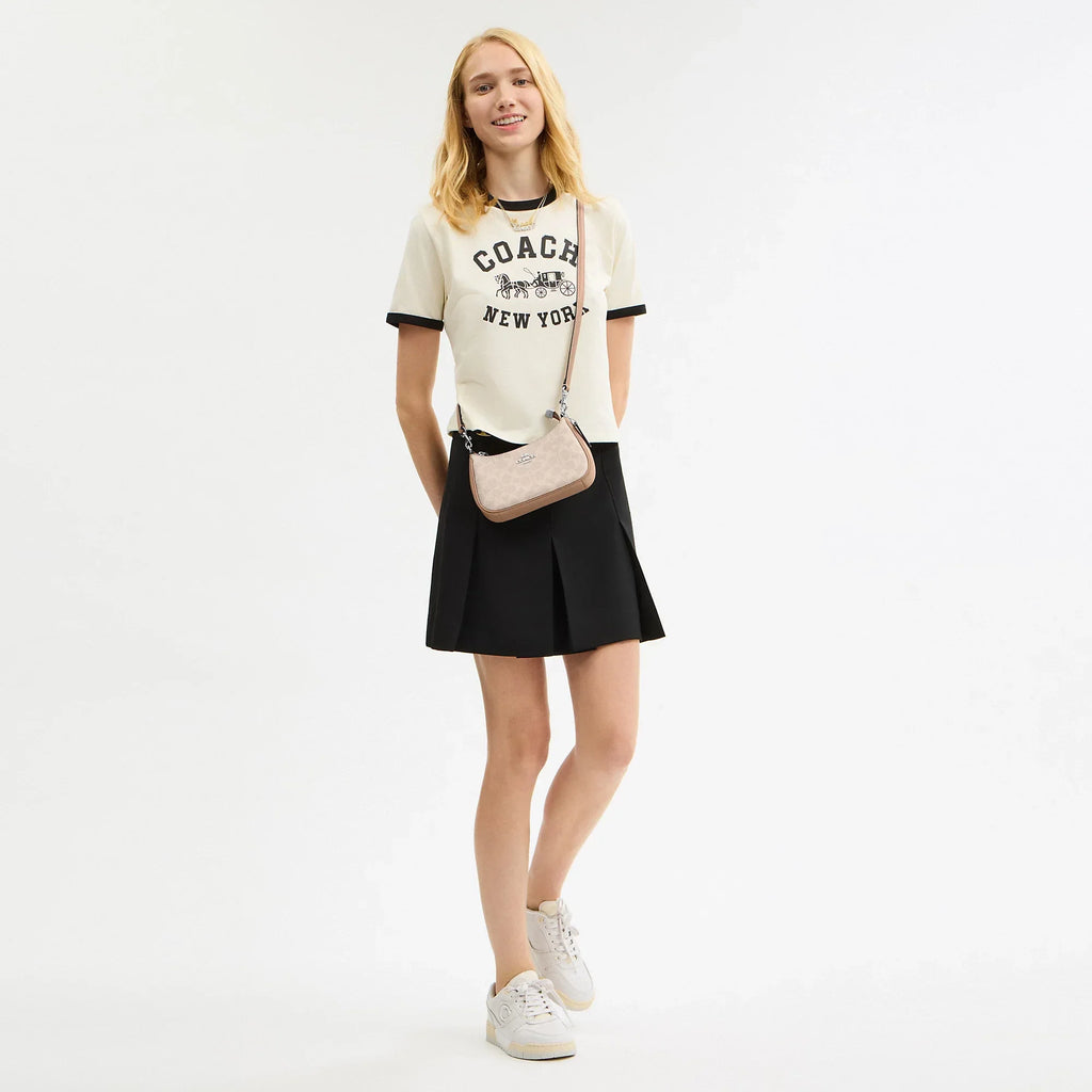Coach Outlet Teri Mini Crossbody Bag In Signature Canvas