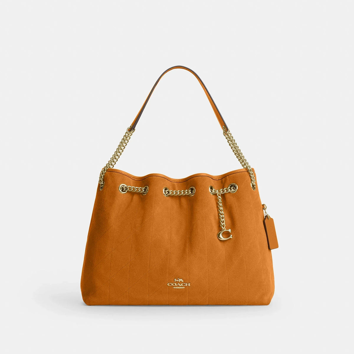Coach Outlet Evelyn Shoulder Bag With Quilting And Charm