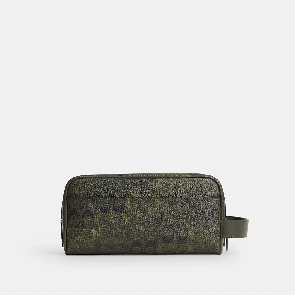 Coach Outlet Large Travel Kit In Signature Camo Print