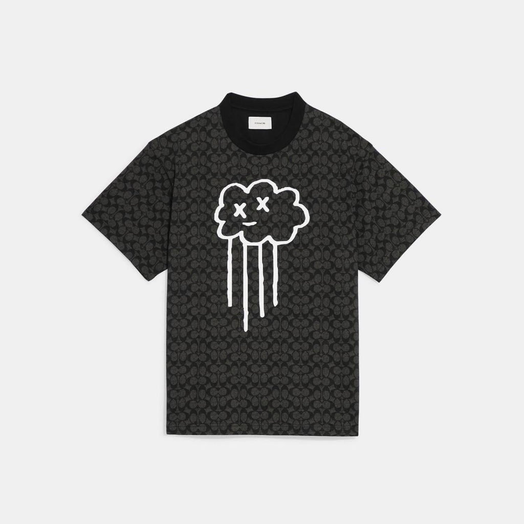Coach Outlet Rave Cloud T Shirt In Organic Cotton